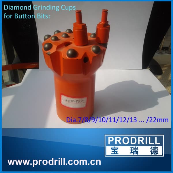 Diamond pin grinding cups for Button Bit